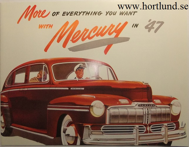 1947 Mercury broschyr folder