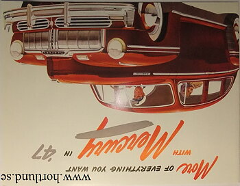 1947 Mercury broschyr folder