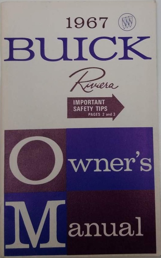 1967 Buick Riviera Owners Manual
