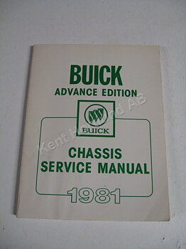 1981 Buick advance edition chassis service manual