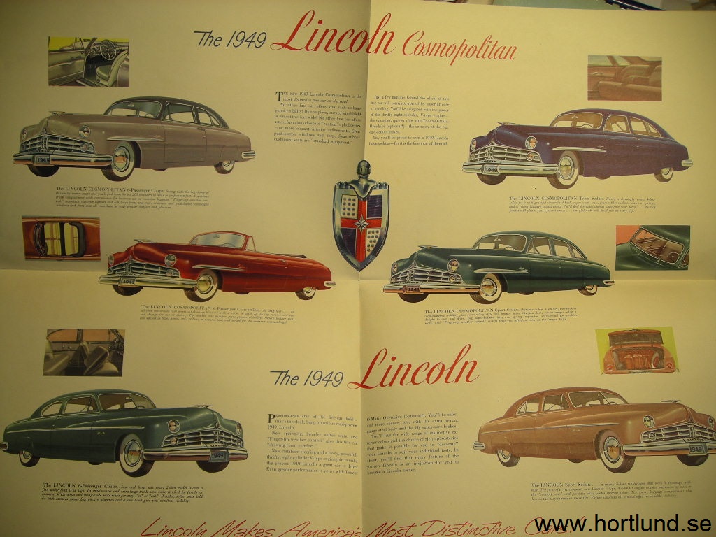 1949 Lincoln broschyr, Two great, new... - 2