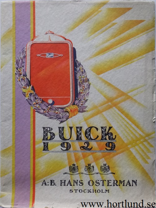 1929 Buick Lyxbroschyr svensk