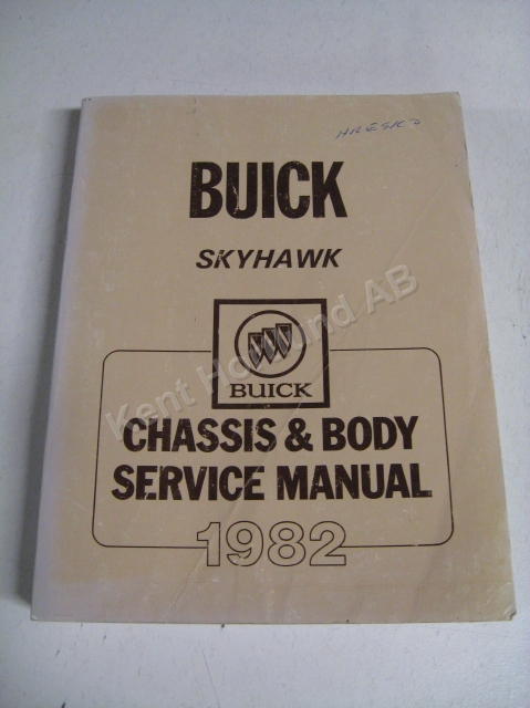 1982 Buick Skyhawk chassis & body service manual