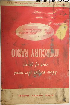 1948 Mercury Radio Owner's Manual