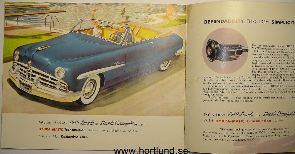 1949 Lincoln broschyr, America's most... - 2