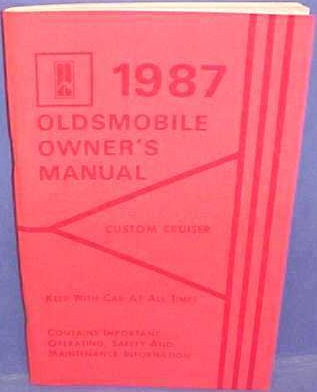 1987 Oldsmobile Custom Cruiser Owner's Manual
