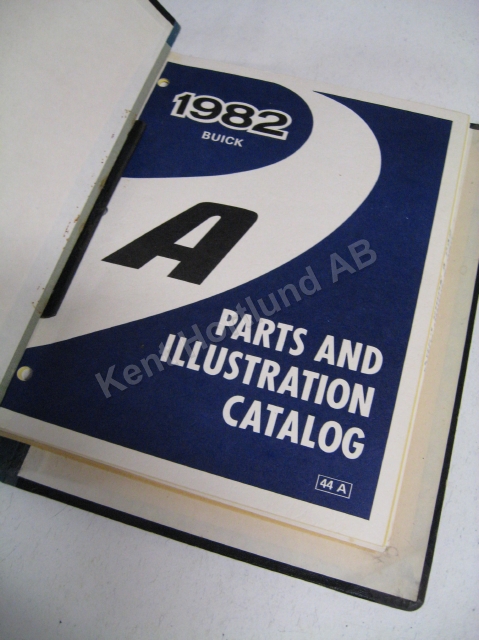 1982 Buick Century Parts and Illustration Catalog A