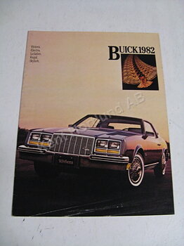 1982 Buick Rivierara electra, lesabre skylark Försäljningsbroschyr