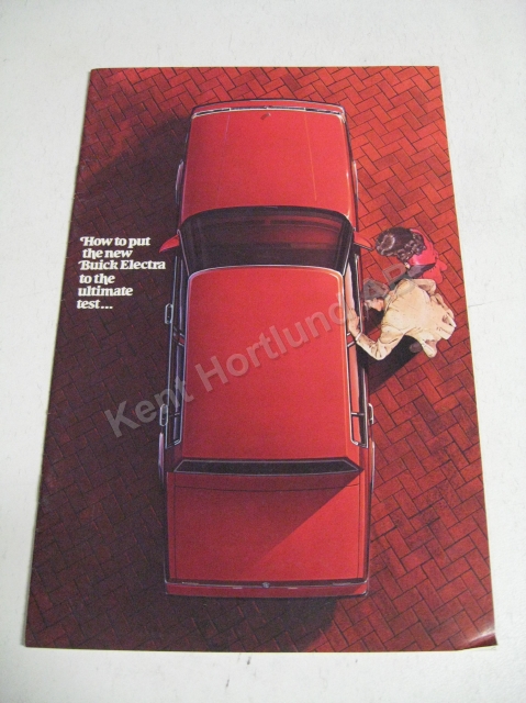 1984 Buick Electra Försäljningsbroschyr