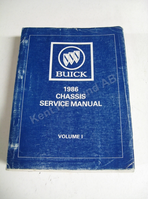 1986 Buick Chassis service manual vol.1