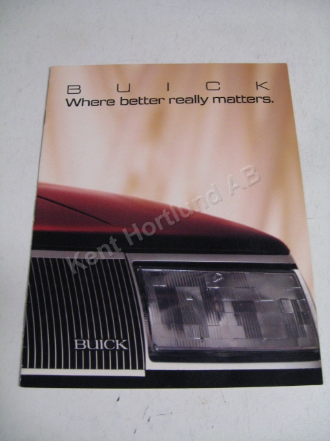 1987 Buick Försäljningsbroschyr