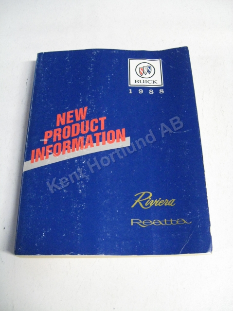 1988 Buick Riviera, Reatta new product information