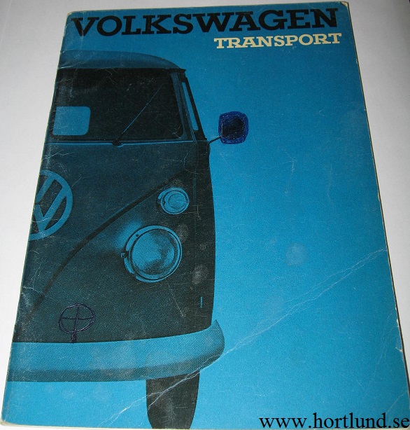 1965 Volkswagen VW Transport Instruktionsbok