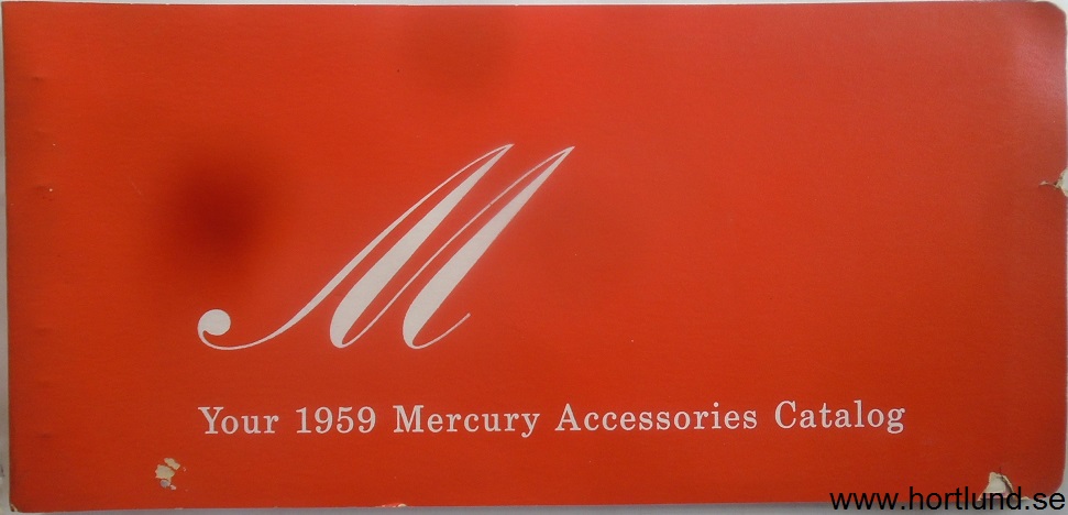 1959 Mercury Accessories Catalog