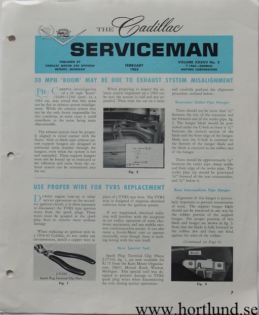 1963 Cadillac Serviceman February