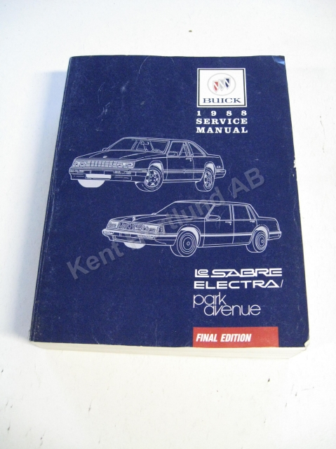 Buick Lesabre, Electra, Park avenue Service Manual