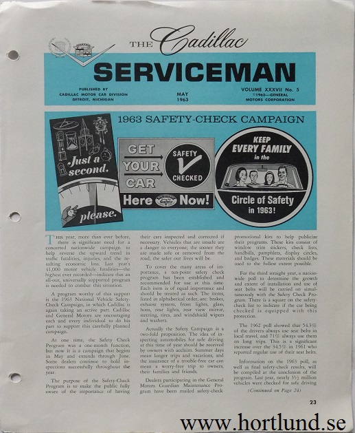 1963 Cadillac Serviceman May
