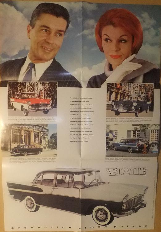 1959 Simca Vedette folder svensk - 2