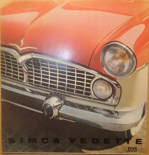 1959 Simca Vedette folder svensk
