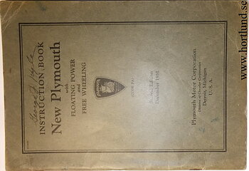 1932 Plymouth Instruction Book