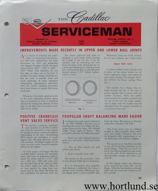 1963 Cadillac Serviceman June