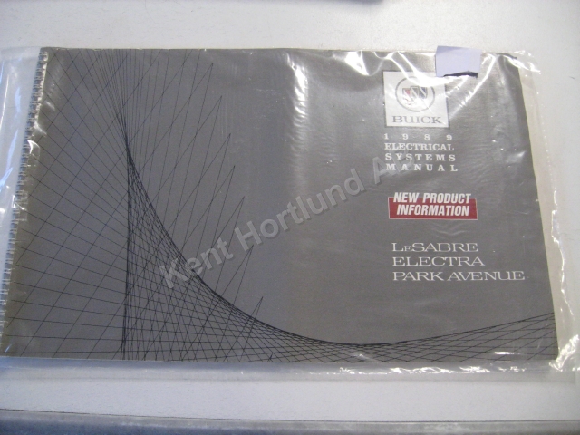 1989 Buick Lesabre, Electra, Park avenue Electrical systems manual