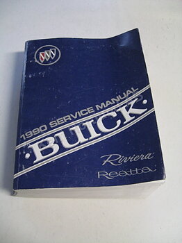 1990 Buick Riviera, Reatta Service manual