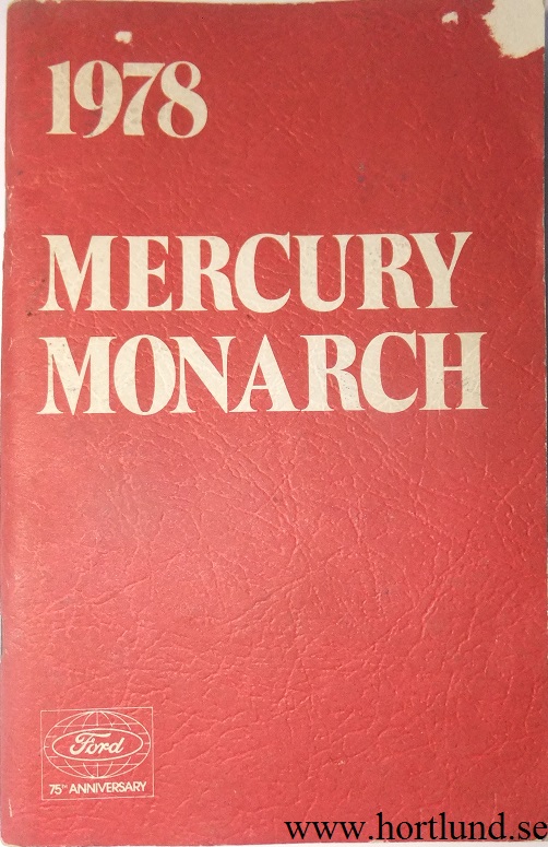 1978 Mercury Monarch Owners Manual
