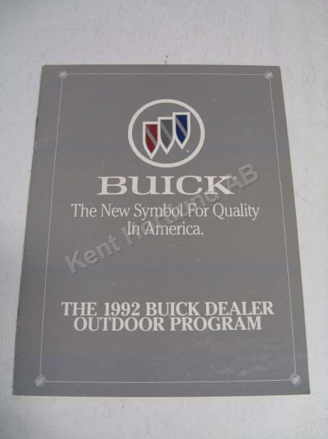 1992 Buick Försäljningsfolder