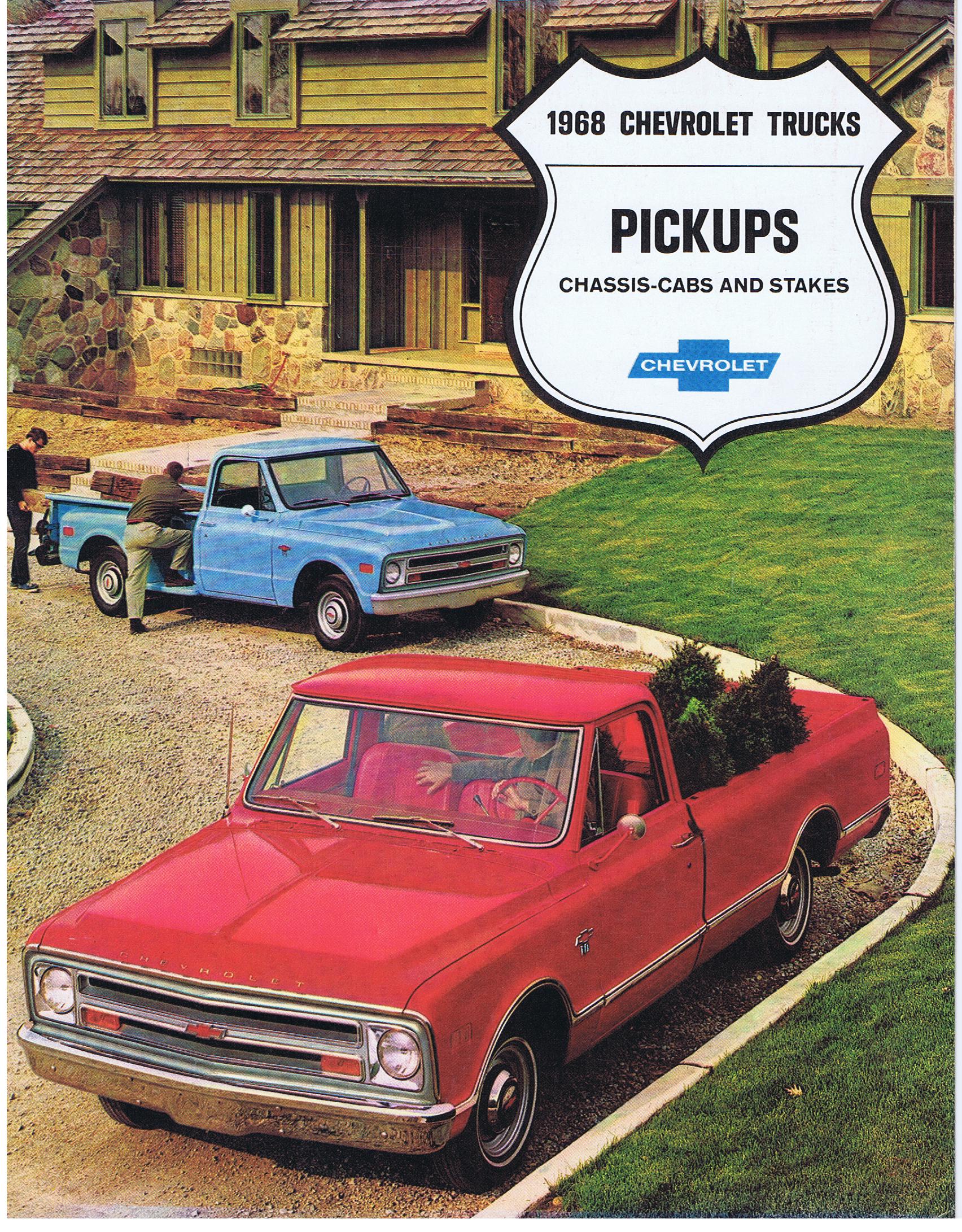 1968 Chevrolet Truck Försäljningsbroschyr Pickups