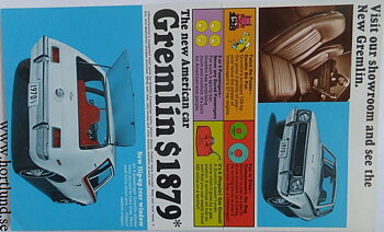 1970 AMC Gremlin broschyr Let us show...