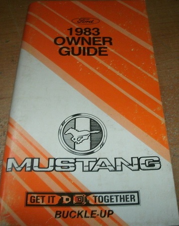 1983 Mustang Owner's Manual