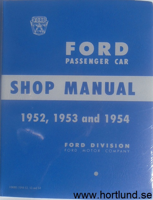 1952-1954 Ford car Shop Manual