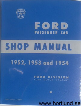 1952-1954 Ford car Shop Manual