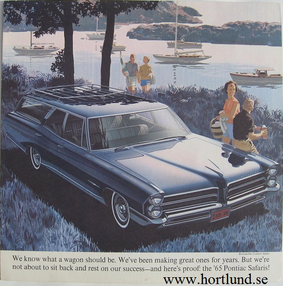 1965 Pontiac Wagons broschyr alla modeller