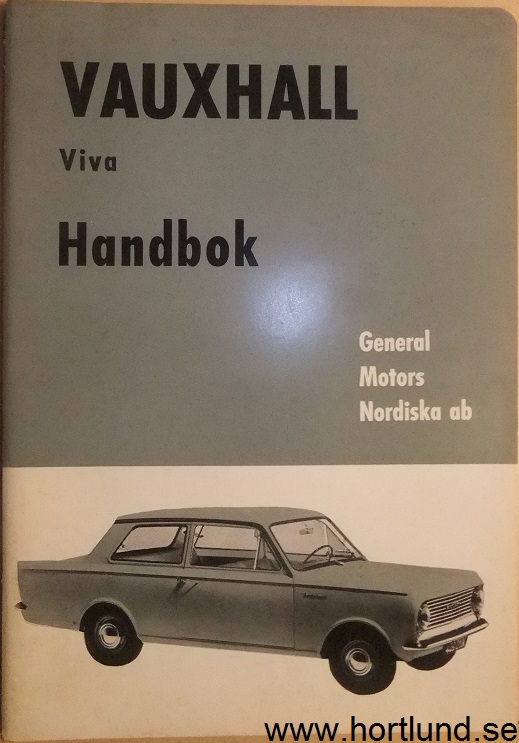 1963 Vauxhall Viva Handbok svensk