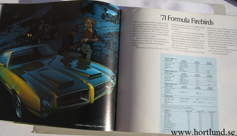 1971 Pontiac alla modeller lyxbroschyr - 2
