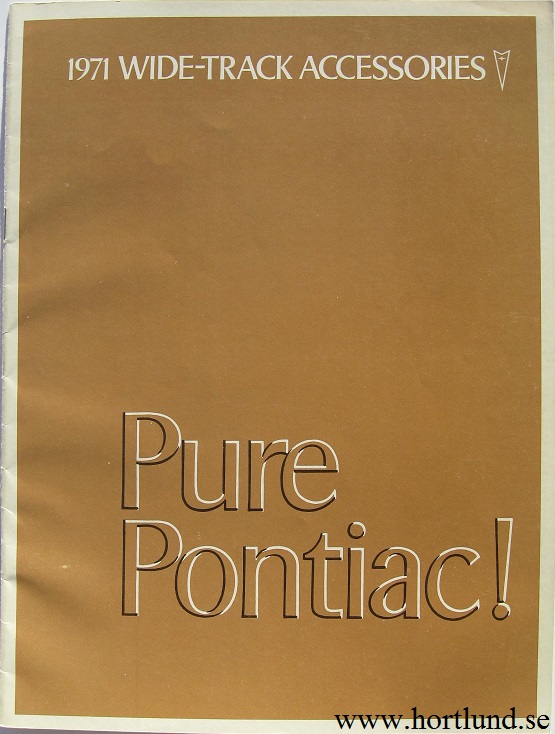 1971 Pontiac Accessories stor broschyr