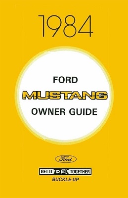 1984 Mustang Owner's Manual