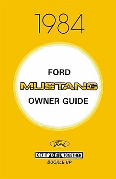 1984 Mustang Owner's Manual