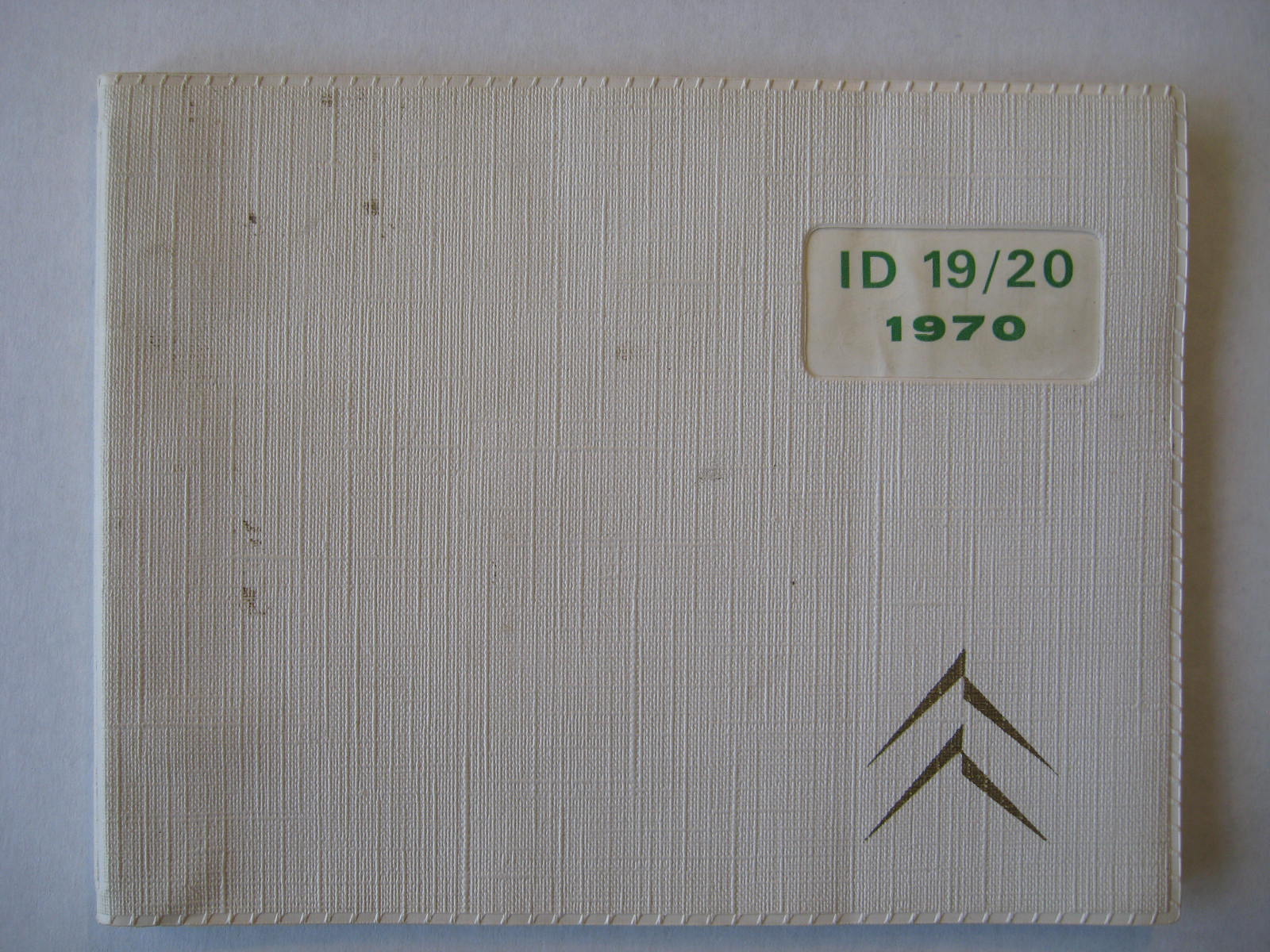 1970 Citroën ID 19/20 Instruktionsbok