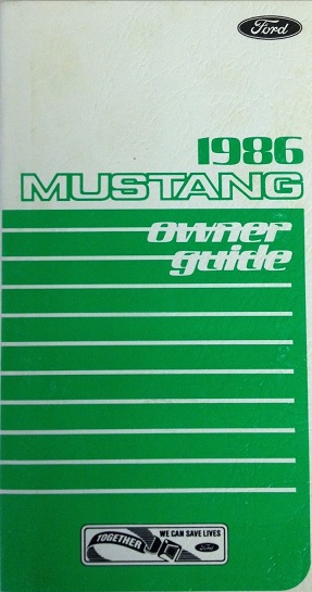 1986 Mustang Owner Guide