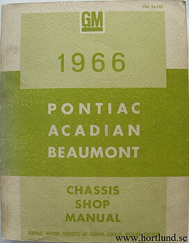 1966 Pontiac Strato-Chief Laurentian Parisienne Acadian Chassis Shop Manual