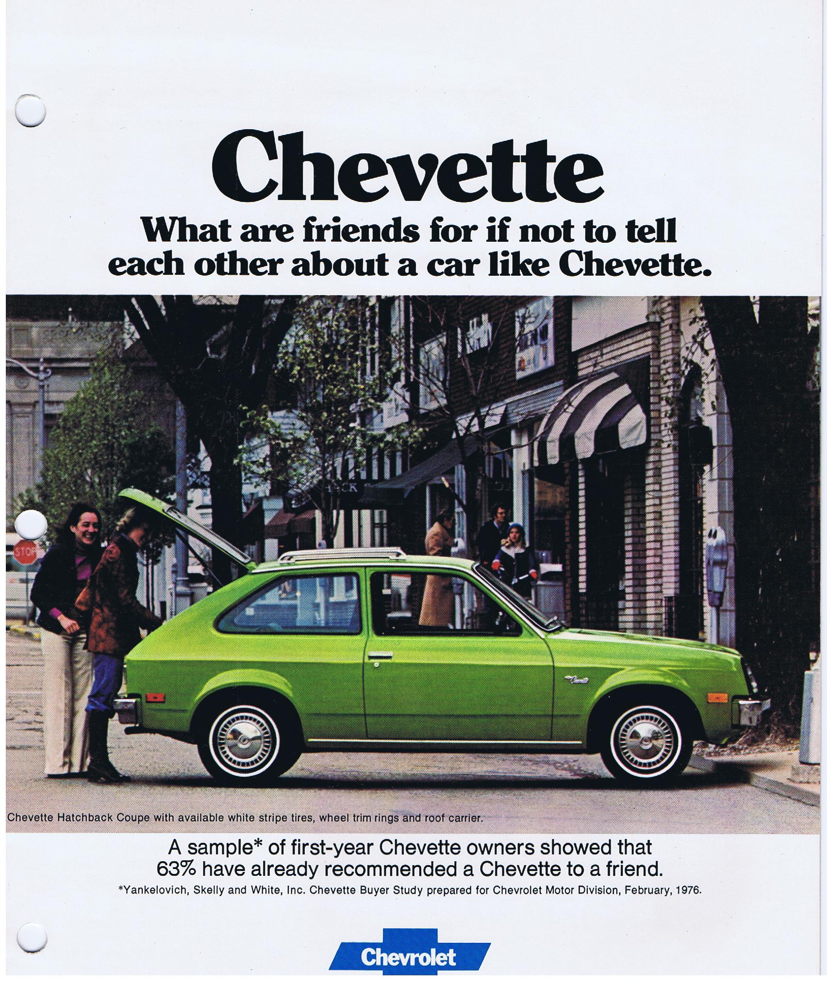 1977 Chevrolet Chevette Broschyr