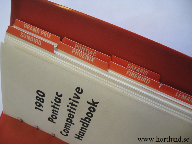 1980 Pontiac Competitive Handbook alla modeller - 3