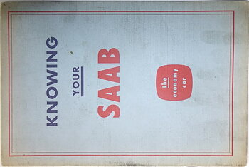 1956 SAAB 93 Instruktionsbok