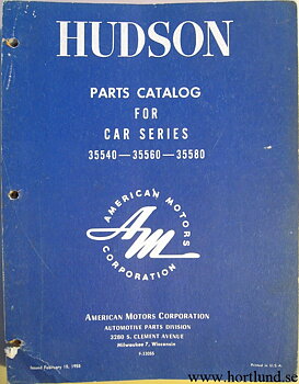1955 Hudson Parts Catalog