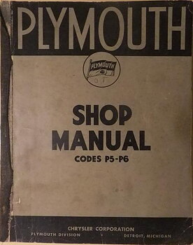 1938 Plymouth Shop Manual