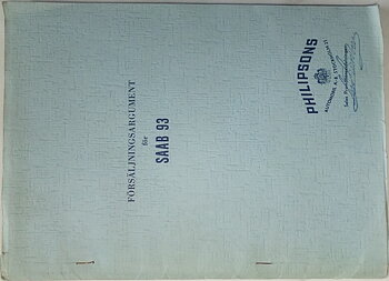 1956 SAAB 93 Försäljningsargument