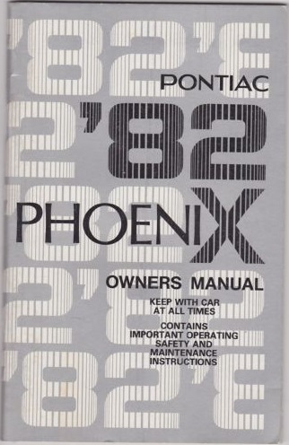 1982 Pontiac Phoenix Owner's Manual